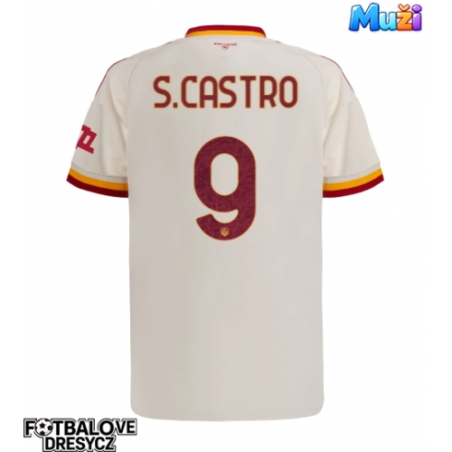 AS Roma Santiago Castro #9 Venkovní Dres 2026-27 Krátký Rukáv AS Roma Santiago Castro #9 Venkovní Dres 2026-27 Krátký Rukáv